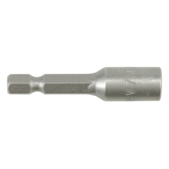 Насадка торцева 6-гр. магнітна YATO на кв. 1/4" 7х48мм CrV [20/200/600]