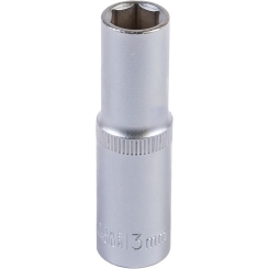 Насадка торцева 6-гранна подовжена MASTERTOOL 1/2" 13 мм CRV 78-0513