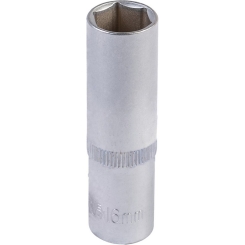 Насадка торцева 6-гранна подовжена MASTERTOOL 1/2" 16 мм CRV 78-0516