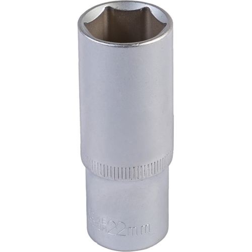 Насадка торцева 6-гранна подовжена MASTERTOOL 1/2" 22 мм CRV 78-0522