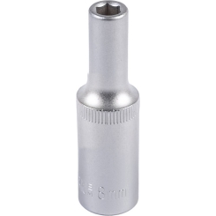 Насадка торцева 6-гранна подовжена MASTERTOOL 1/2" 8 мм CRV 78-0508