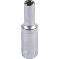 Насадка торцева 6-гранна подовжена MASTERTOOL 1/2" 9 мм CRV 78-0509