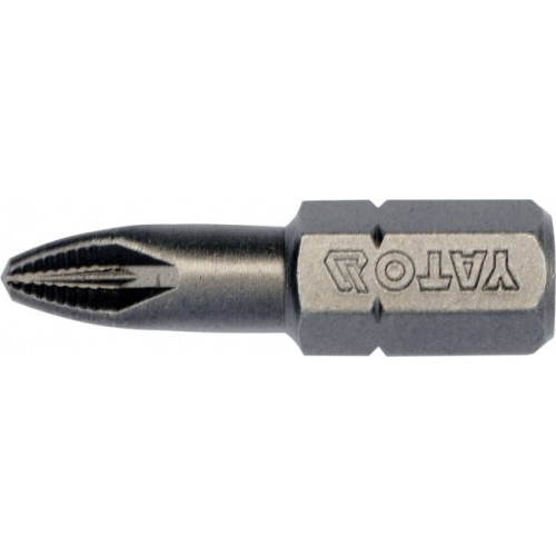 Отверточная насадка YATO РZ2 х 1/4", l= 25 мм, 10 шт. [25/200]