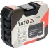 Насадки 6-гранні для гальмівних супортів авто YATO: квадр- 3/8", 1/2", 7- 22 мм, 11 шт