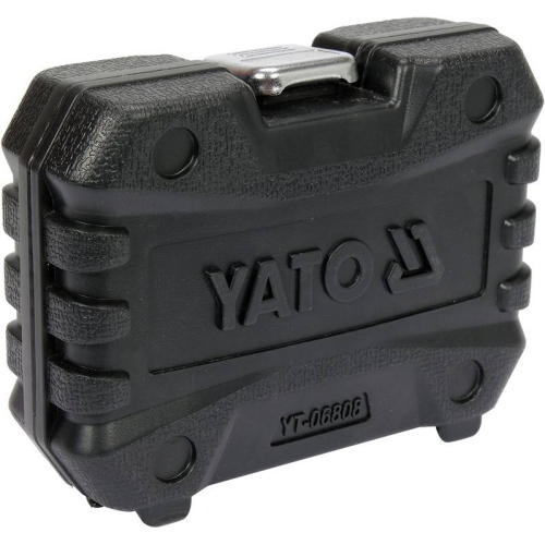 Насадки 6-гранні для гальмівних супортів авто YATO: квадр- 3/8", 1/2", 7- 22 мм, 11 шт