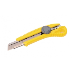 Ніж MASTERTOOL 18 мм ABS пластик з металевою направляючою гвинтовий замок 17-0328