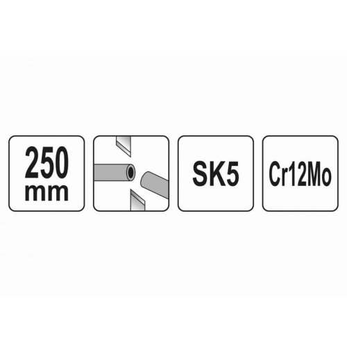 Ножиці багатофункційні YATO : L= 250 мм, CrMo   SK5 58-62 HRC   4 запасних леза