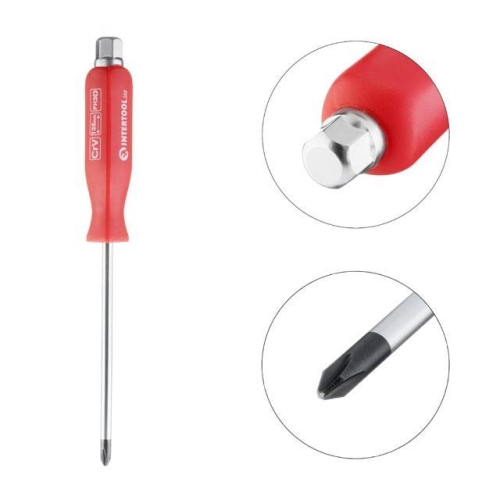 Викрутка ударна PH2 * 125 мм CrV INTERTOOL HT-0488
