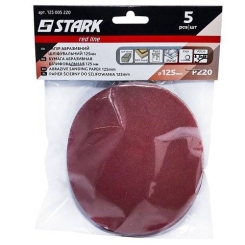 Папір шліфувальний Stark D125 мм з. 220 5 шт
