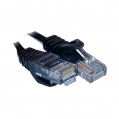 Патчкорд Gear CAT5E UTP 24 AWG 1.5м, чорний