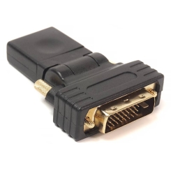 Перехідник PowerPlant HDMI AF – DVI (24 1) AM, 360 градусів