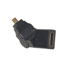 Перехідник PowerPlant HDMI AF – micro HDMI AM, 360 градусів