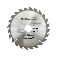 Пила дискова переможна YATO: 184х30х3,2х2,2мм I зубці 24 І RPM до 9000 1/хв [25/50]