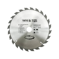 Пила дискова переможна YATO: 250х30x3,2x2,2мм I зубці 24 І RPM до 6000 1/хв [10/20]