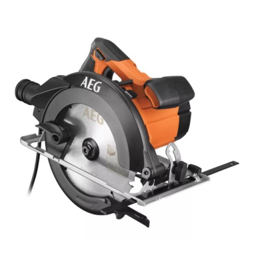 Пилка циркулярная KS12-1 AEG, 1200 Вт, 6100об/мин, Ø165/20мм, 41мм/45°, 54мм/90°, 3,3кг