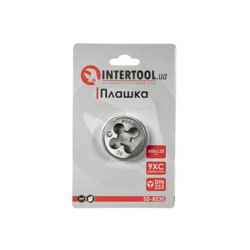 Плашка, M10×1,25 мм INTERTOOL SD-8230