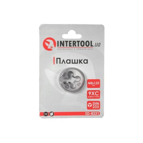 Плашка, M8×1,25 мм INTERTOOL SD-8221