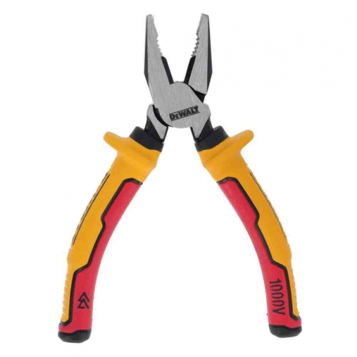 Плоскогубці електрика LASER HARDENEDl VDE 1000V комбіновані довжиною 160 мм DeWALT DWHT82810-0