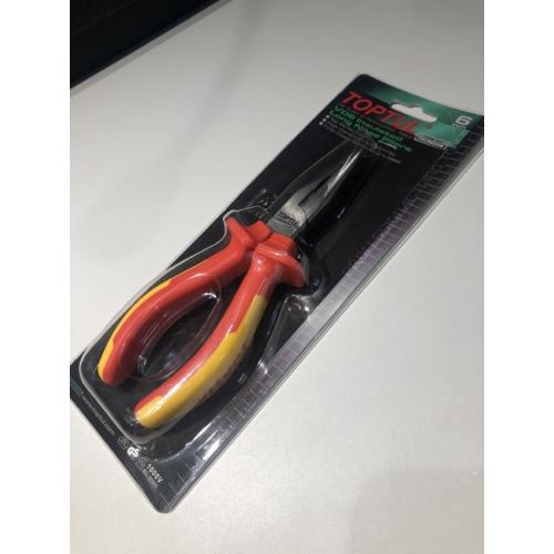 Плоскогубці з подовженими губками 6" 1000V VDE (chrome molybdenum) TOPTUL DGCB2206