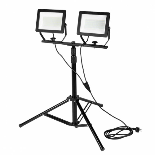 Подвійний прожектор 2x100W SMD LED 2 x 8500lm на штативі 1,8 м