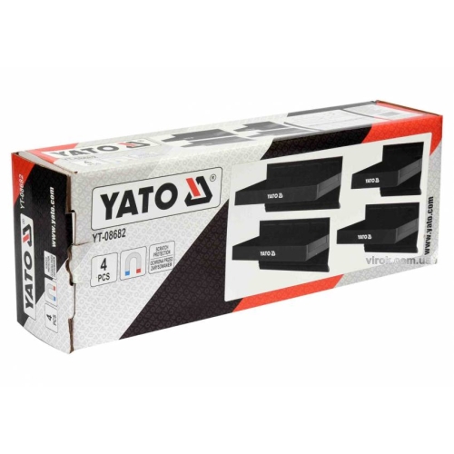 Полиці магнітні YATO: Д х Ш х В - 31/27/21 / 15,5 х 12 х 11,5 см, 4 шт.