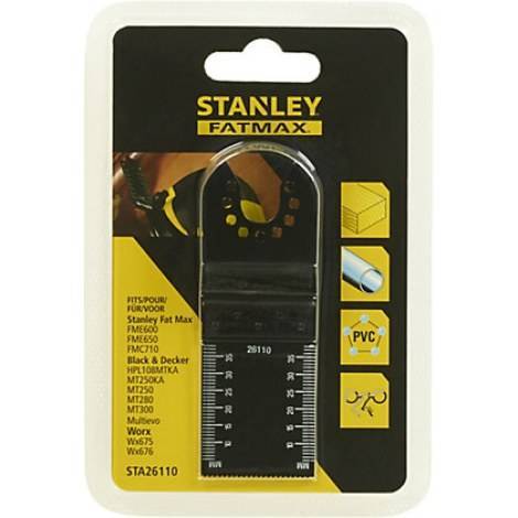 Полотно для реноватора STANLEY , Пиляльне занурювальне для деревини та металу 18 TPI Ø=1x32x40мм