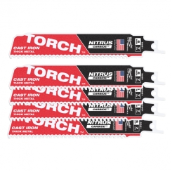 Полотно для шабельних пил TORCH CARBIDE NITRUS MILWAUKEE, 150х3,1мм, (5шт), (метал)