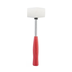 Киянка гумова, 280 г, 40 мм, бiла гума, металева ручка INTERTOOL HT-0234