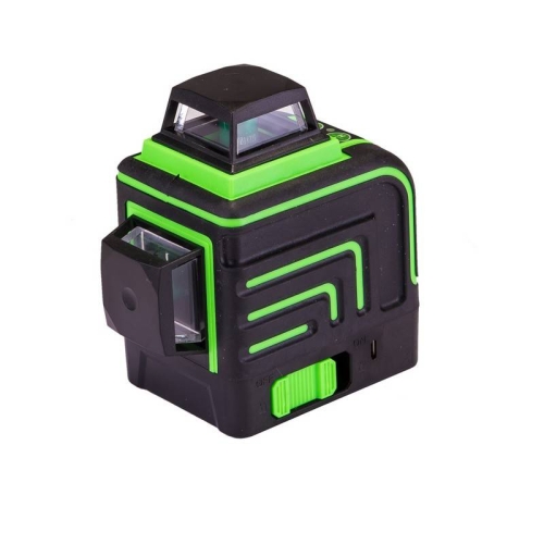 Рівень лазерний MASTERTOOL H360+2хV360 3 лазерні головки GREEN 0.2 мм/м 10 м Li-ion сумка 30-1913