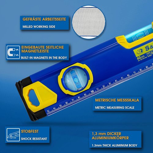 Рівень магнітний S&R 400 мм