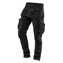 Робочі штани 5 кишень DENIM, чорні, розмір S