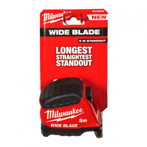Рулетка WIDE BLADE MILWAUKEE (Gen2), (полотно 35мм), 8м