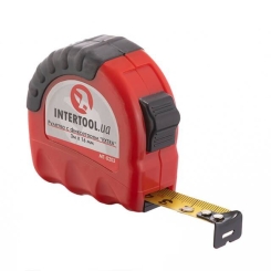 Рулетка з металевим полотном 3 м * 16 мм "EXTRA" INTERTOOL MT-0203