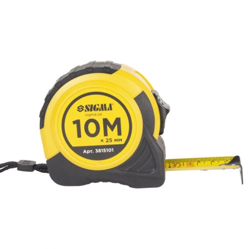 Рулетка shiftlock 10 м * 25 мм Sigma (3815101)
