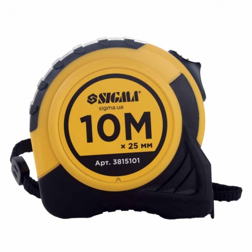 Рулетка shiftlock 10 м * 25 мм Sigma (3815101)