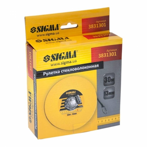 Рулетка скловолокно 30м*13мм Sigma (3831301)