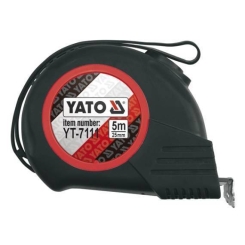 Рулетка з магнітним наконечником та нейл. покриттям YATO, b=25 мм, l=5 м [12/120]