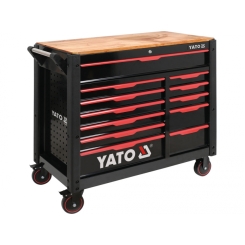 Шафа-візок для інструментів на 4 колесах YATO з 12 шуфлядами, 113x 100x 48 cм, 2 замки [1]