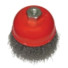 Щітка чашкова, 125 мм, M14, кручений дріт, для КШМ, 6500 об/хв INTERTOOL BT-1125