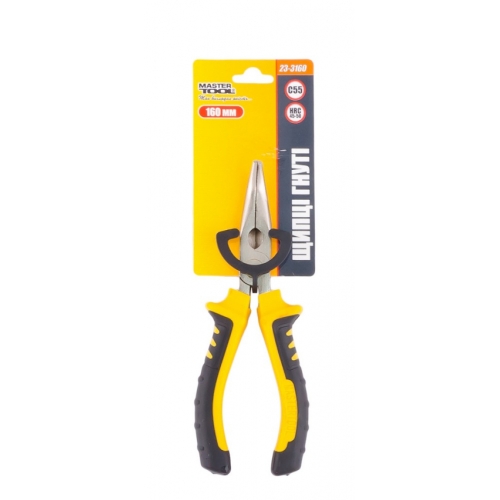 Щипці гнуті MASTERTOOL 160 мм С55 HRC 45~50 23-3160