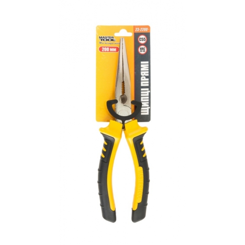 Щипці прямі MASTERTOOL 200 мм С55 HRC 45~50 23-2200