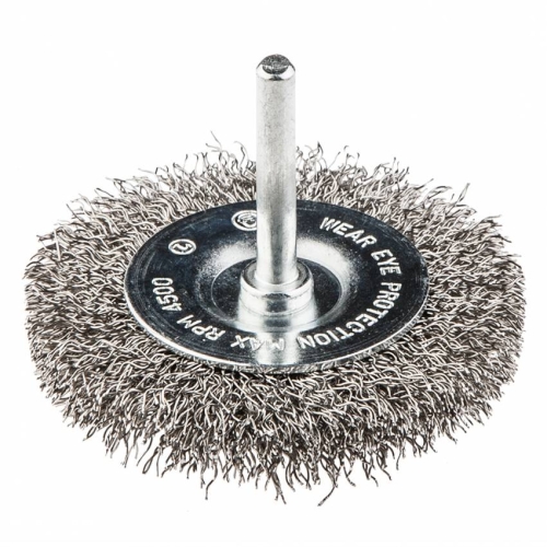 Щітка дротяна дискова 50 мм , INOX, хвостовик