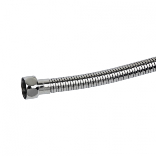 Шланг для душа 1/2" SS посилений хромований розтяжної з підшипником 150-210см AQUATICA XB-6153 (9792010)