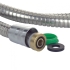 Шланг для душа 1/2" SS розтяжний з підшипником 150-180см AQUATICA XB-9353 (9792040)