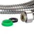 Шланг для душа 1/2" SS розтяжний з підшипником 150-180см AQUATICA XB-9353 (9792040)