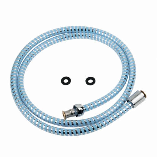 Шланг для душу 1/2" PVC 2-х шаровий синій 150см TAU XB-1483 (9891671)