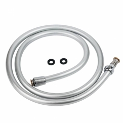 Шланг для душу 1/2" PVC 3-х шаровий срібний 150см TAU XB-0483 (9891661)