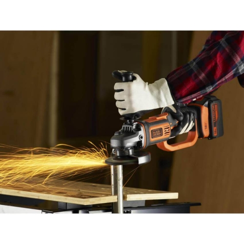 Шліфмашина кутова - болгарка акумуляторна BLACK DECKER BCG720M1