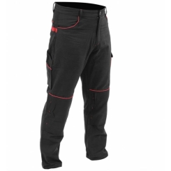 Штани робочі COMFY YATO розмір L, чорно-червоні, 7 кишень, 100% бавовна