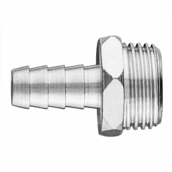 Штуцер для шланга 10 мм, с резьбой M 1/2"